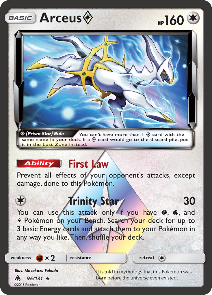 Arceus (96/131) (Prism Star) [Sun & Moon: Forbidden Light] 