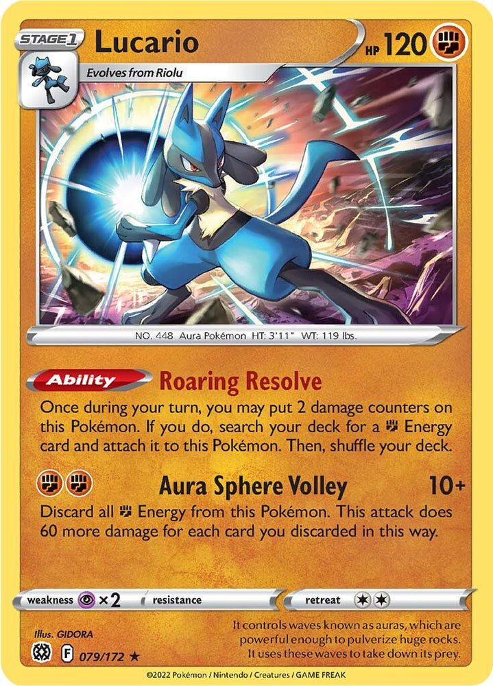 Lucario (079/172) (Theme Deck Exclusive) [Sword & Shield: Brilliant Stars]