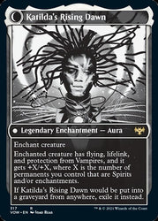 Katilda, Dawnhart Martyr // Katilda's Rising Dawn (Showcase Eternal Night) [Innistrad: Crimson Vow] 