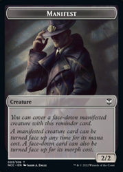 Manifest // Copy Double-Sided Token [Streets of New Capenna Commander Tokens] 