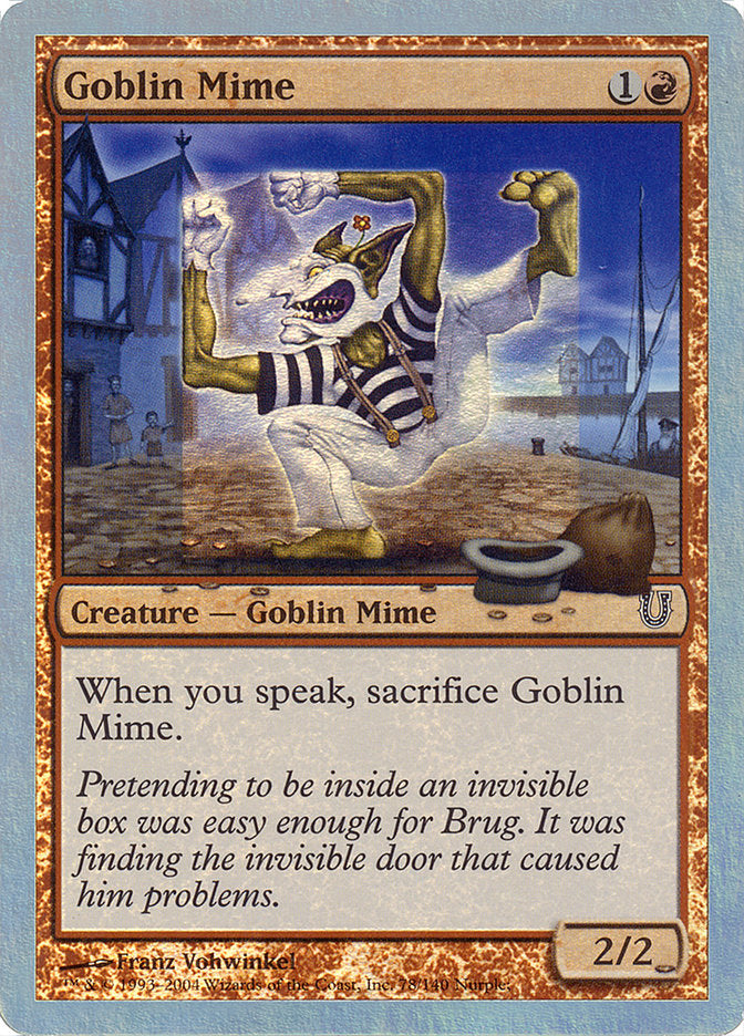 Goblin Mime (Alternate Foil) [Unhinged] 