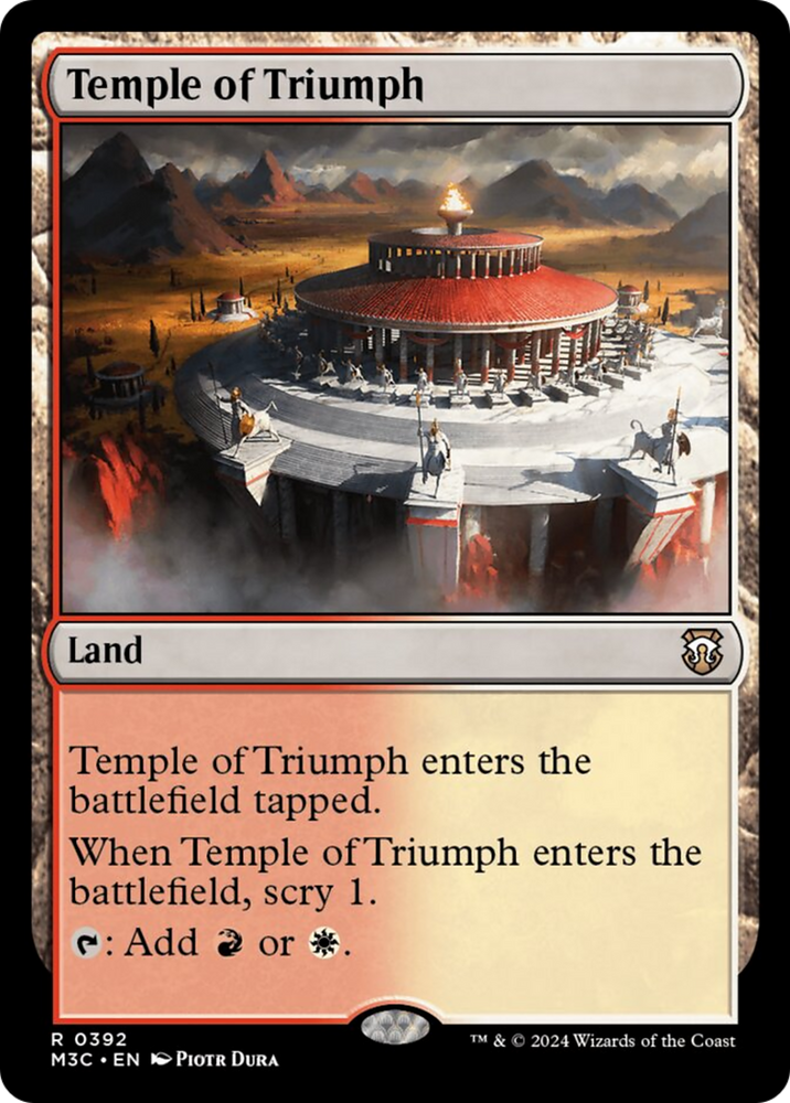 Temple of Triumph (Ripple Foil) [Modern Horizons 3 Commander] 