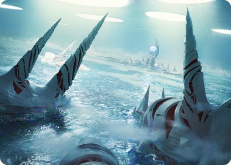 Seachrome Coast Art Card [Phyrexia: All Will Be One Art Series] 