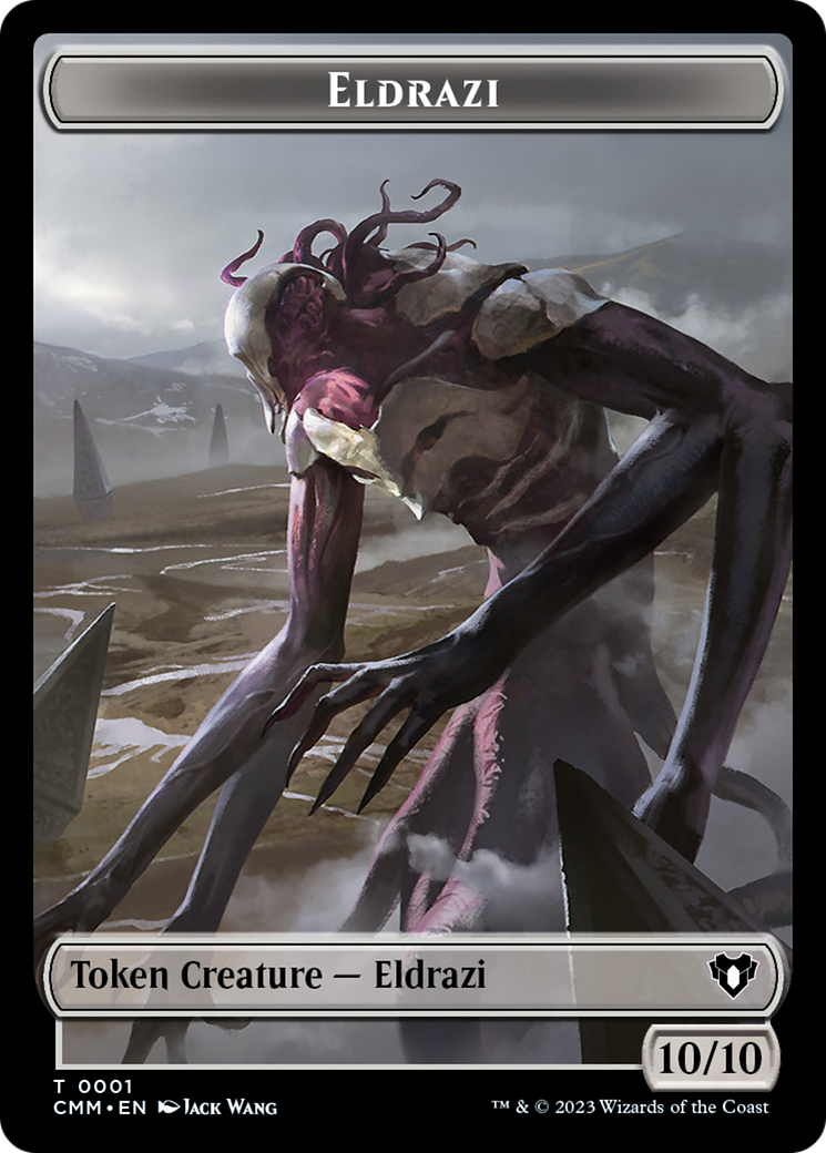 Eldrazi // Knight Double-Sided Token [Commander Masters Tokens] 