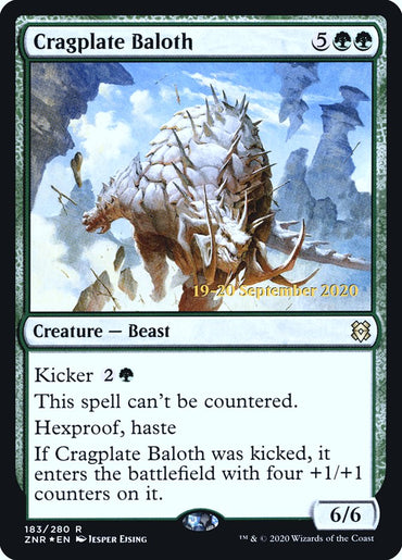 Cragplate Baloth [Zendikar Rising Prerelease Promos] 