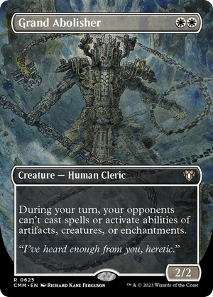 Grand Abolisher (Borderless Alternate Art) [Commander Masters] 