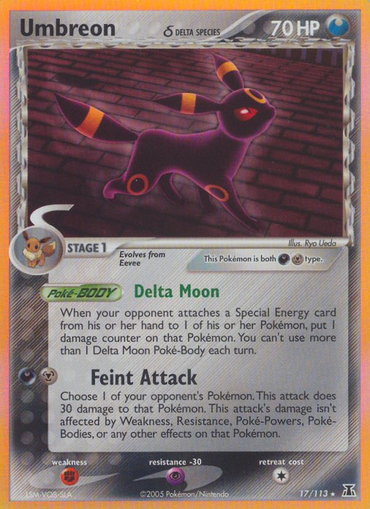 Umbreon (17/113) (Delta Species) [EX: Delta Species] 