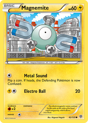 Magnemite (42/135) [Black &amp; White: Plasma Storm] 