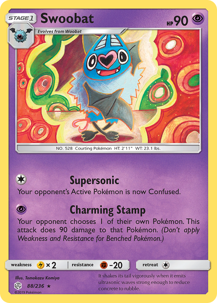 Swoobat (88/236) [Sun &amp; Moon: Cosmic Eclipse] 
