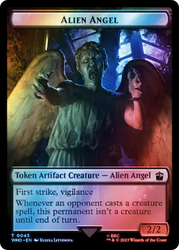 Alien Angel // Clue (0051) Double-Sided Token (Surge Foil) [Doctor Who Tokens] 