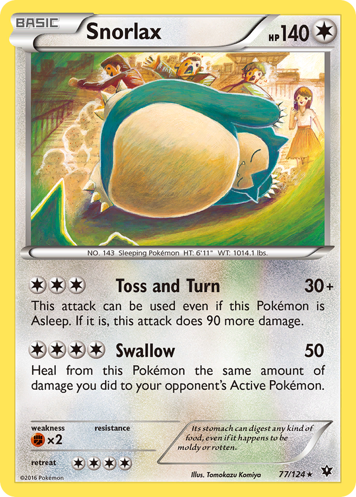 Snorlax (77/124) [XY: Fates Collide] 