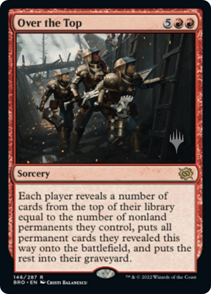 Over the Top (Promo Pack) [The Brothers' War Promos] 
