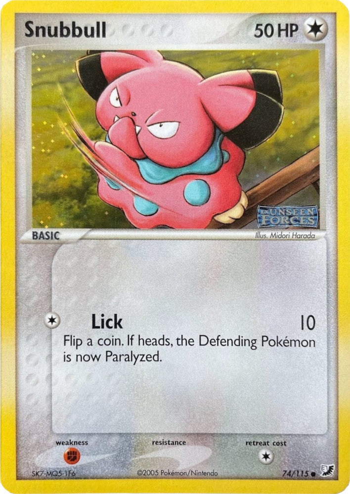 Snubbull (74/115) (Stamped) [EX: Unseen Forces] 