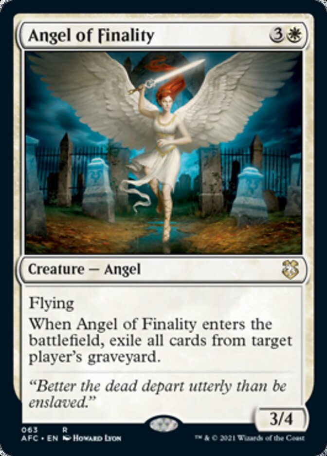 Angel of Finality [Dungeons & Dragons: Adventures in the Forgotten Realms Commander] 