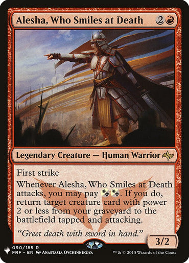 Alesha, Who Smiles at Death [The List] 