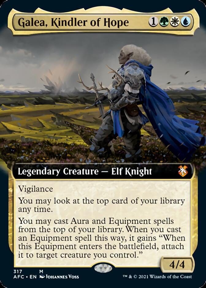 Galea, Kindler of Hope (Extended Art) [Dungeons &amp; Dragons: Adventures in the Forgotten Realms Commander] 