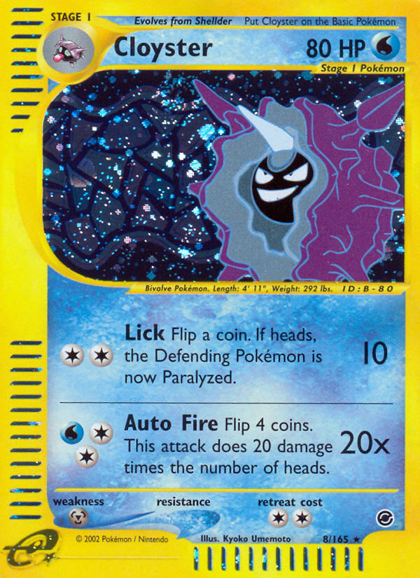 Cloyster (8/165) [Expedition: Base Set] 