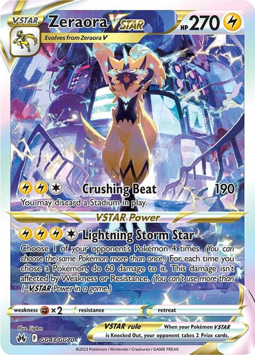 Zeraora VSTAR (GG43/GG70) [Sword &amp; Shield: Crown Zenith] 