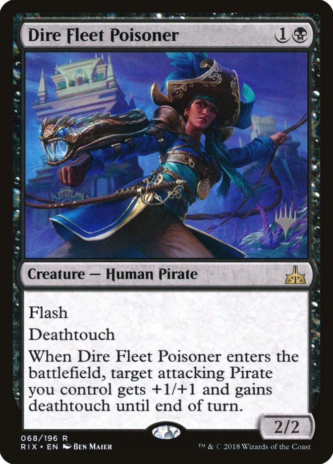 Dire Fleet Poisoner (Promo Pack) [Rivals of Ixalan Promos] 