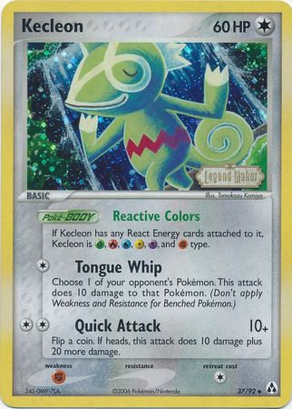 Kecleon (37/92) (Stamped) [EX: Legend Maker] 