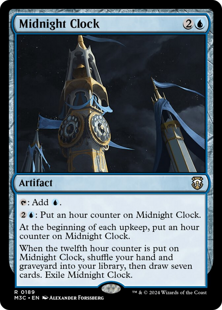 Midnight Clock (Ripple Foil) [Modern Horizons 3 Commander] 