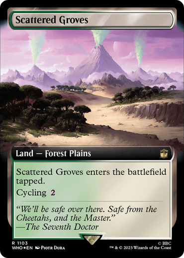 Scattered Groves (Extended Art) (Surge Foil) [Doctor Who] 