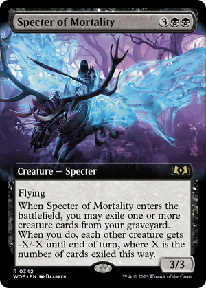 Specter of Mortality (Extended Art) [Wilds of Eldraine] 
