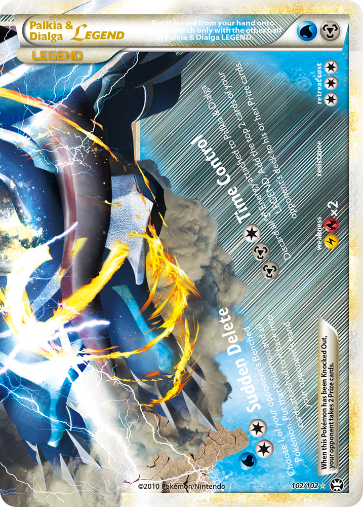 Palkia &amp; Dialga LEGEND (102/102) [HeartGold &amp; SoulSilver: Triumphant] 