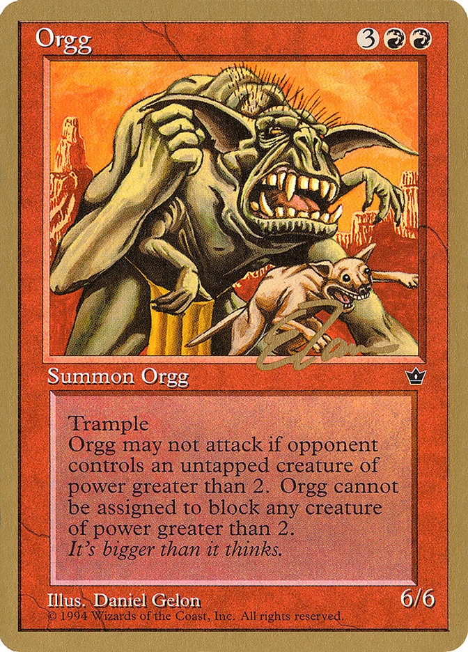 Orgg (Eric Tam) [Pro Tour Collector Set] 