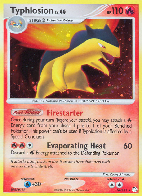 Typhlosion (16/123) [Diamond & Pearl: Mysterious Treasures] 