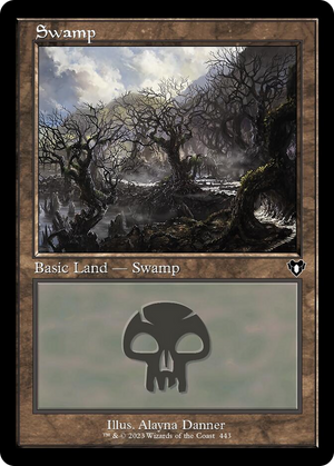 Swamp (443) (Retro) [Commander Masters] 