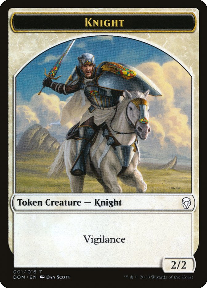 Knight Token (001/016) [Dominaria Tokens] 