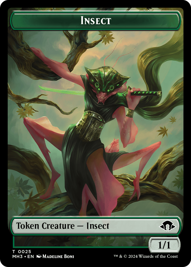 Insect // Energy Reserve Double-Sided Token [Modern Horizons 3 Tokens] 