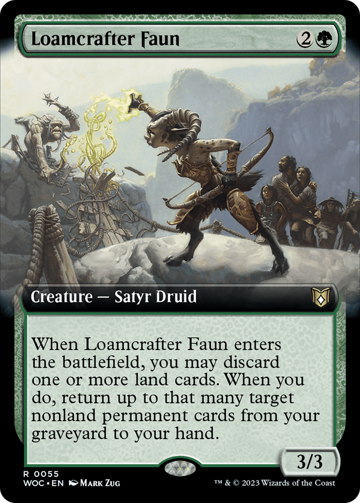 Loamcrafter Faun (Extended Art) [Wilds of Eldraine Commander] 