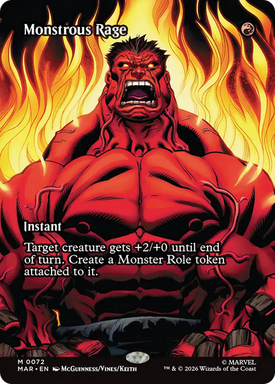 Monstrous Rage (Borderless) [Marvel Universe: Eternal-Legal]