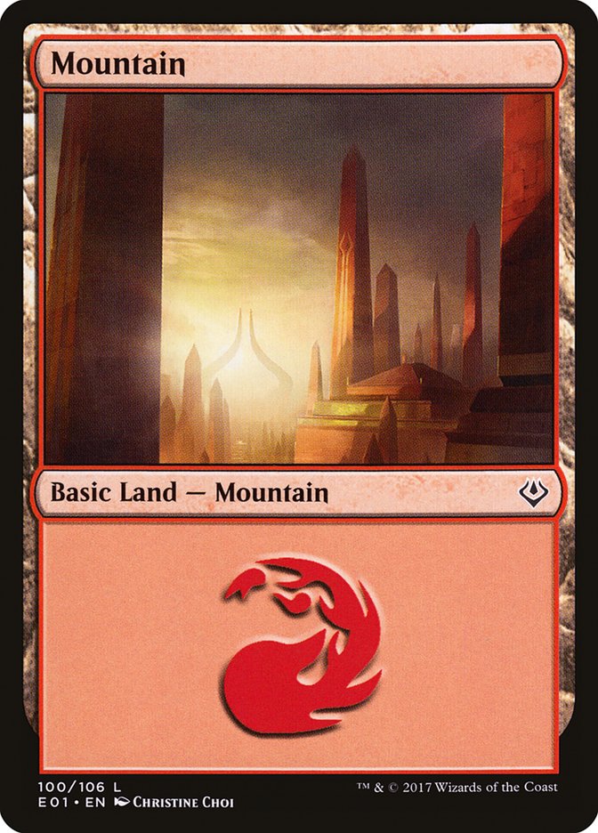 Mountain (100) [Archenemy: Nicol Bolas] 