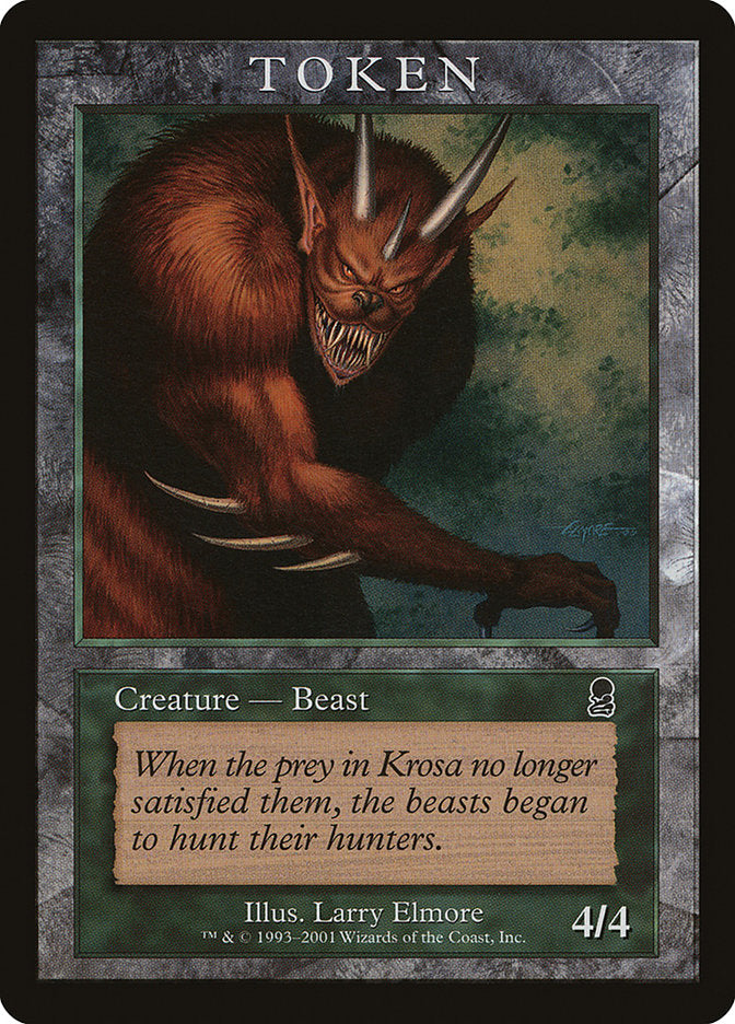 Beast Token [Magic Player Rewards 2001] 