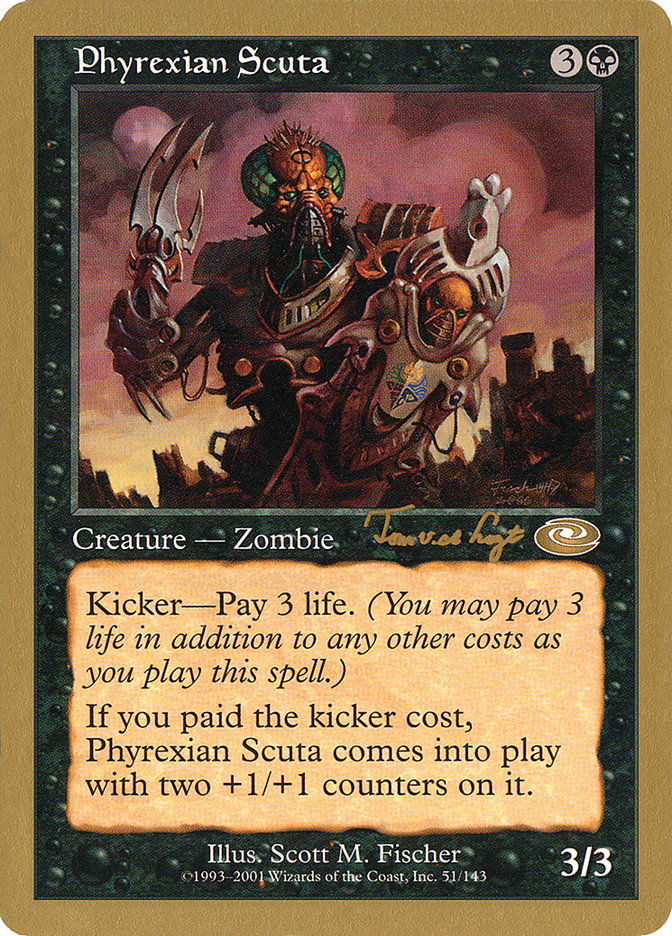 Phyrexian Scuta (Tom van de Logt) [World Championship Decks 2001] 