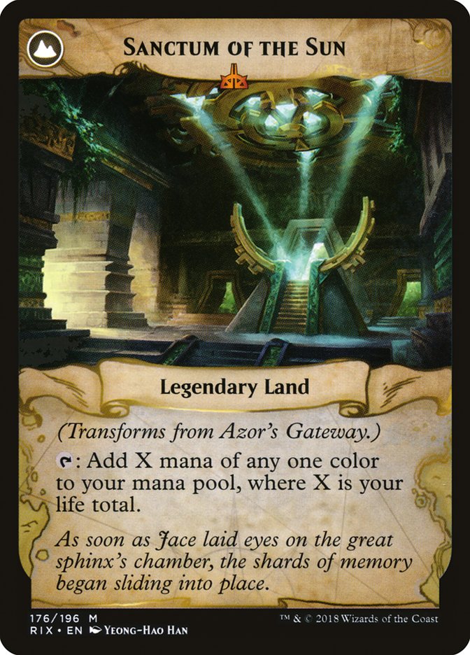 Azor's Gateway // Sanctum of the Sun [Rivals of Ixalan]