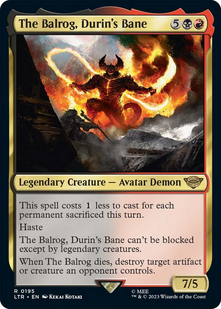 The Balrog, Durin's Bane [The Lord of the Rings: Tales of Middle-Earth] 