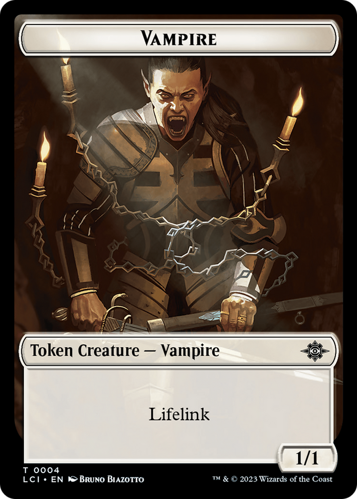 Blood // Vampire (0004) Double-Sided Token [The Lost Caverns of Ixalan Commander Tokens] 