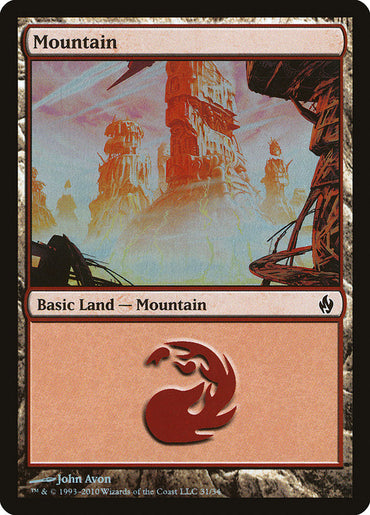 Mountain (31) [Premium Deck Series: Fire and Lightning]