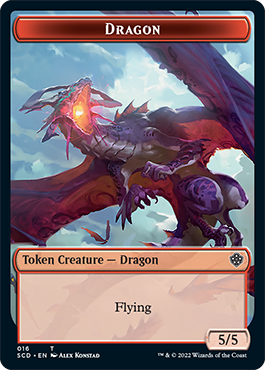 Dragon // Dragon Double-Sided Token [Starter Commander Decks] 