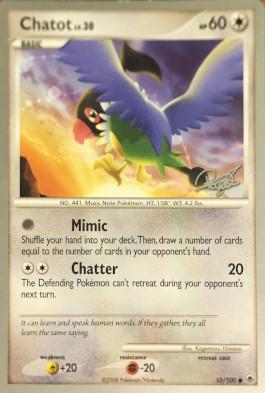 Chatot LV.30 (55/100) (Bliss Control - Paul Atanassov) [World Championships 2008] 