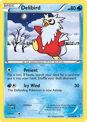 Delibird (38/149) [Black &amp; White: Boundaries Crossed] 