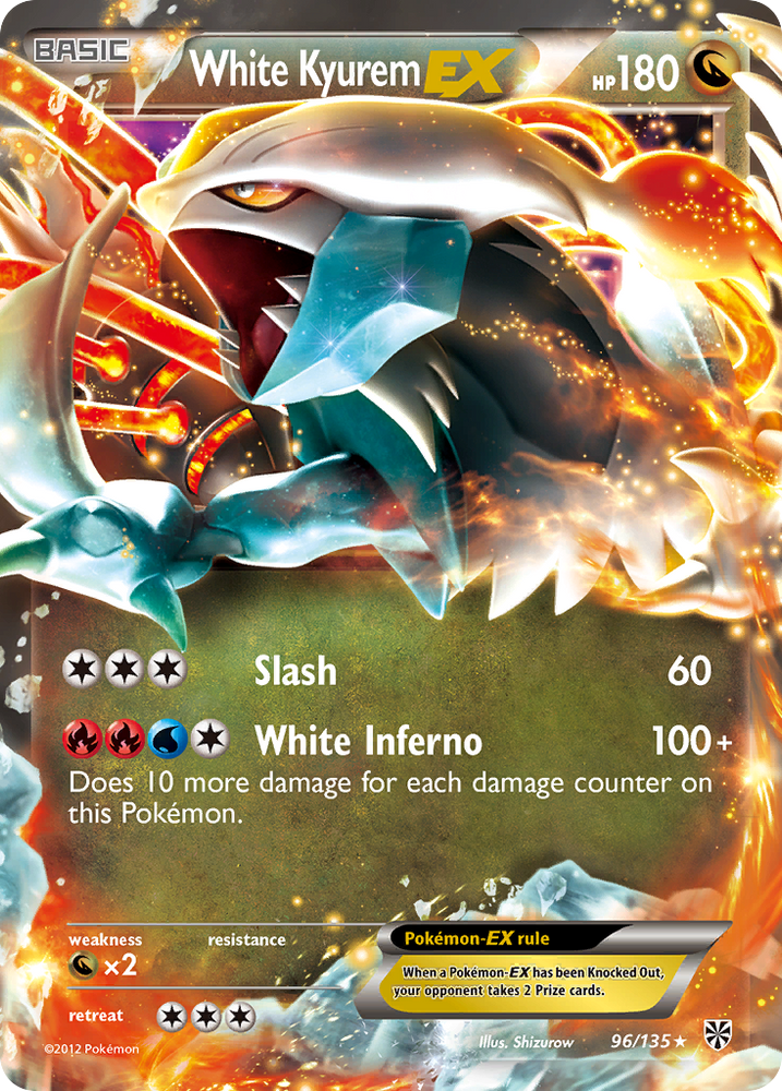 White Kyurem EX (96/135) [Black &amp; White: Plasma Storm] 