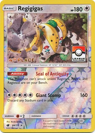 Regigigas (84/111) (League Promo 4th Place) [Sun & Moon: Crimson Invasion] 