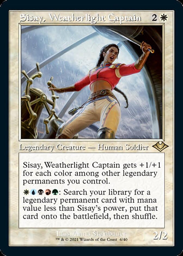 Sisay, Weatherlight Captain (Retro Foil Etched) [Modern Horizons] 