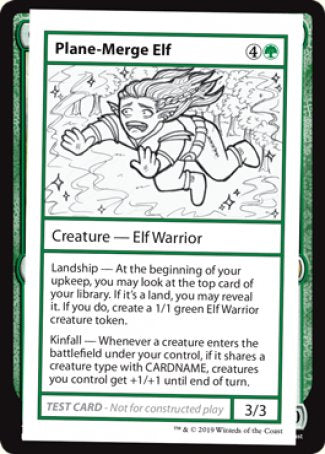 Plane-Merge Elf (2021 Edition) [Mystery Booster Playtest Cards] 