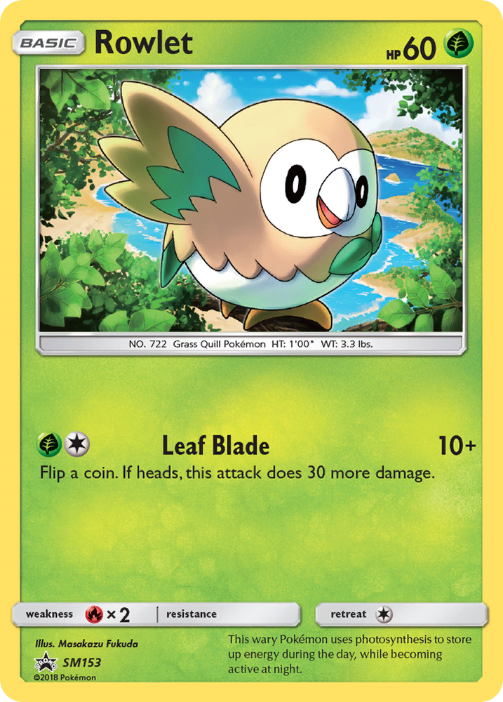 Rowlet (SM153) [Sun &amp; Moon: Black Star Promos] 